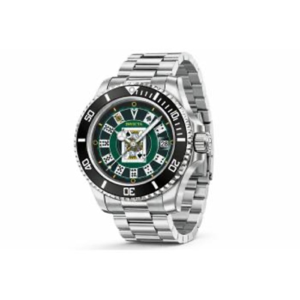 Invicta 50524 Pro Diver House of Cards Casino Dial Watch 40mm Steel NEW - Picture 10 of 10